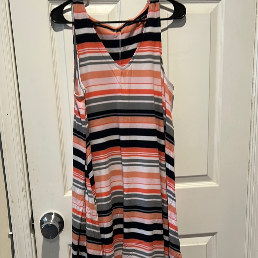 Torrid Striped Sleeveless Dress